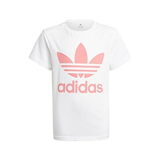 adidas GN8213 Trefoil Tee T-Shirt Bianco/Rosa Nebbia 891030035