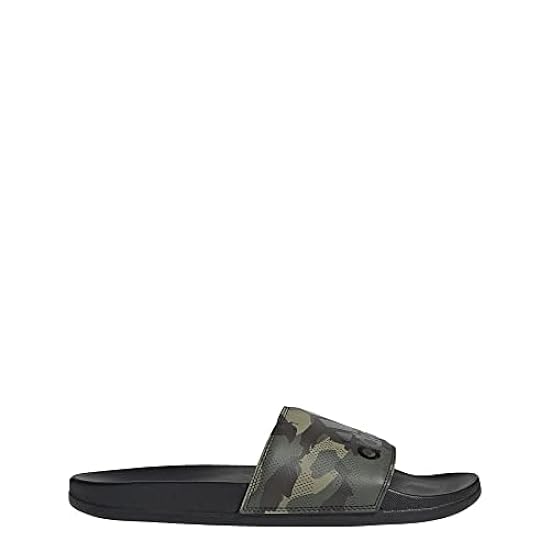 adidas Unisex Adilette Comfort Sandals Slide, Core Black/Core Black/Carbon, 6 US Men 528327381