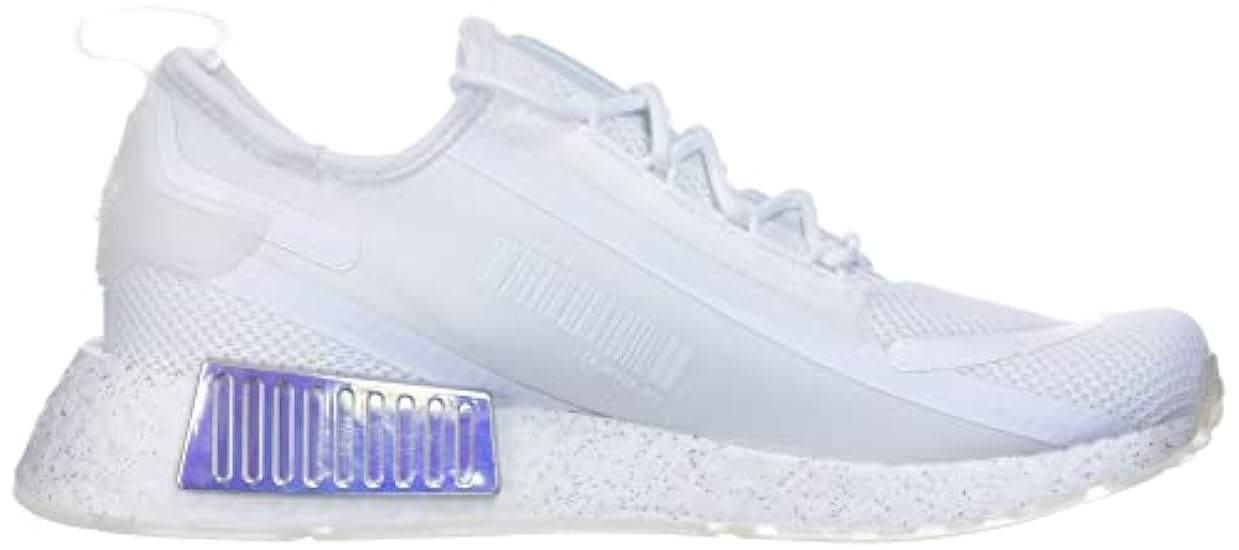 adidas NMD R1 Spectoo Women’s Sneaker, White/Silver Metallic, 7.5 228379714