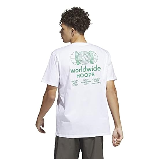 adidas Worldwide Hoops City Basketball Graphic Tee (Manica Corta) Uomo 955240150