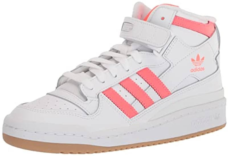 adidas Originals Women´s Forum Mid Sneaker, White/Turbo/Gum, 8 660010748