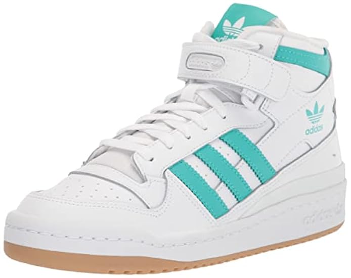 adidas Originals Women´s Forum Mid Sneaker, White/Mint Rush/Gum, 9.5 481922322
