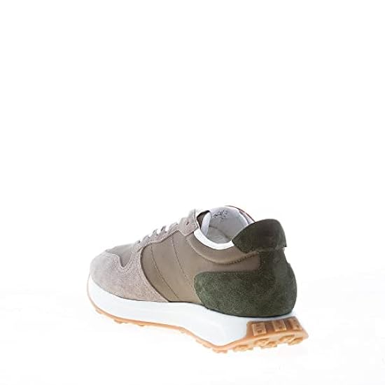 Hogan Uomo H601 Sneaker in camoscio e Tessuto Verde e Grigio Multicolore 180917496