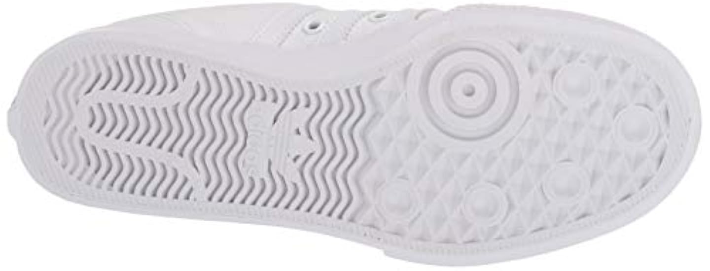 adidas Originals Womens Nizza Platform Sneaker, White/White/White,7.5 315310393