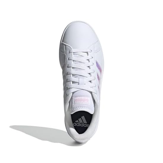 adidas Grand Court Base 2.0, Scarpe da Ginnastica Donna, Ftwr White/Ftwr White/Clear Pink, 40 EU 618146715