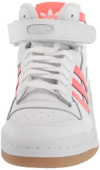 adidas Originals Women´s Forum Mid Sneaker, White/Turbo/Gum, 9 875451891
