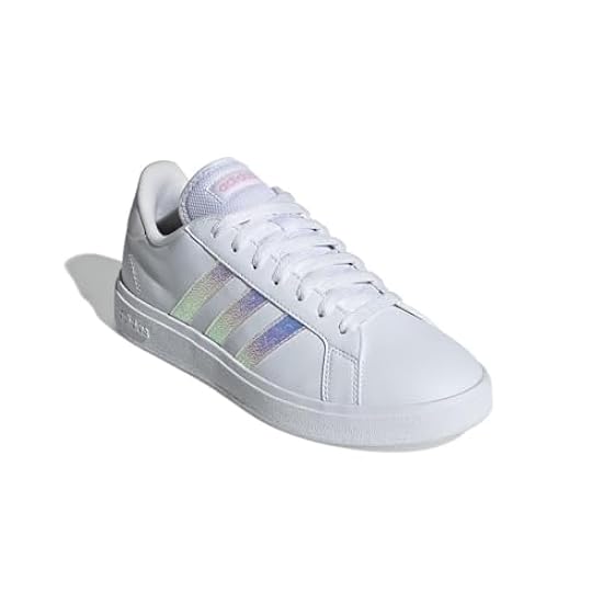 adidas Grand Court Base 2.0, Scarpe da Ginnastica Donna, Ftwr White/Ftwr White/Clear Pink, 40 EU 618146715