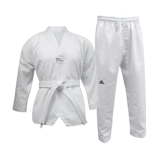 adidas Bambini/Adulti WT Taekwondo Studente Dobok Senza Strisce Arti Marziali WTF Bambini Uniforme 969957787