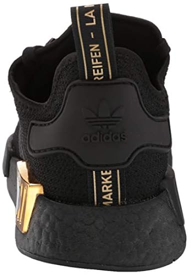 adidas Originals womens Nmd_r1 Sneaker, Black/Black/Gold Metallic, 7.5 US 365954858