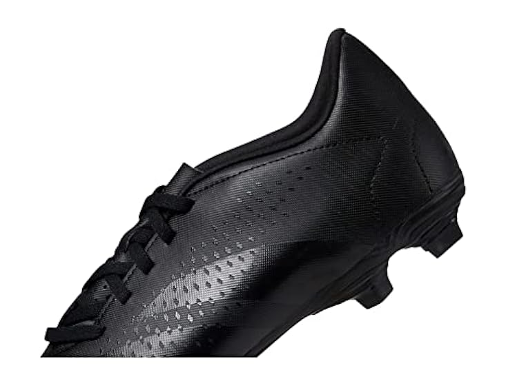 adidas Unisex Predator Accuracy.4 Flexible Ground Soccer Shoe, Black/Black/White, 13.5 US Men 640594608
