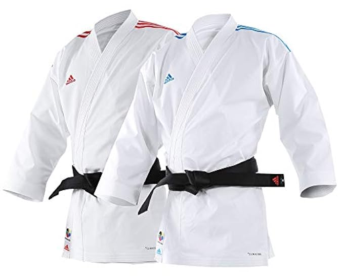 Adidas WKF Adi-Light Kumite Karate Uniforme, 4,5 oz, blu/rosso 244127241