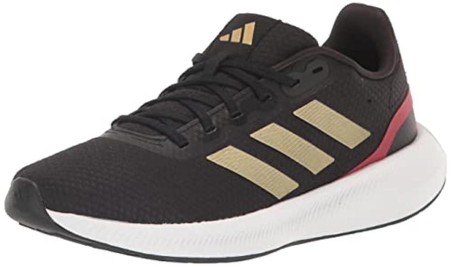 adidas Men´s Runfalcon 3.0 Sneaker, Core Black/Gold Metallic/Better Scarlet, 10 180512787