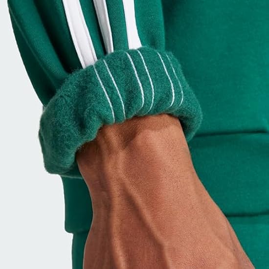 adidas Basic 3-Stripes Fleece Track Suit Tuta, Collegiate Green, XXL Men´s 824706719