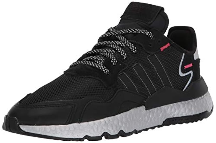 adidas Originals Women´s Nite Jogger Sneaker, core Black/Shock Red/Silver Met, 6 M US 253763491