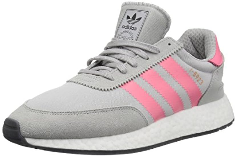 Adidas, Originals I-5923, Scarpe da corsa da donna, Grigio (Grigio/rosa (chalk pink)/nero), 40.5 EU 206150744
