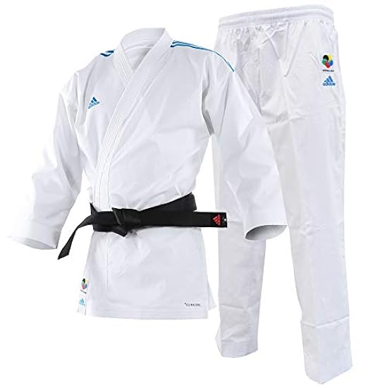 Adidas WKF Adi-Light Kumite Karate Uniforme, 4,5 oz, blu/rosso 244127241