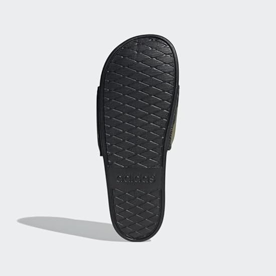 adidas Unisex Adilette Comfort Sandals Slide, Core Black/Core Black/Carbon, 4 US Men 916498210