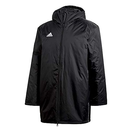 adidas Core18 Stadium Jacket, Giacca Sportiva. Uomo, Black/White, L 639986061