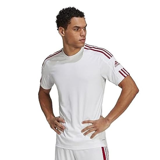 adidas Squadra 21 Short Sleeve Jersey, T-Shirt Uomo, White/Team Power Red, XXL 849933926